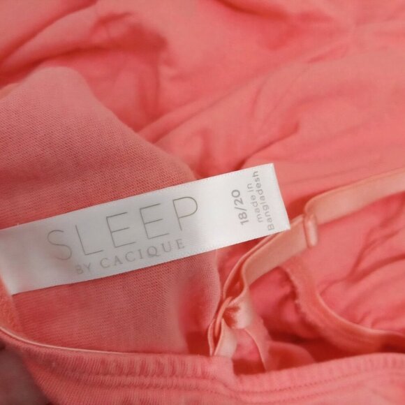 Sleep by cacique sexy Coral salmon lace adjustable strap chemise gown 18/20 - Picture 4 of 4